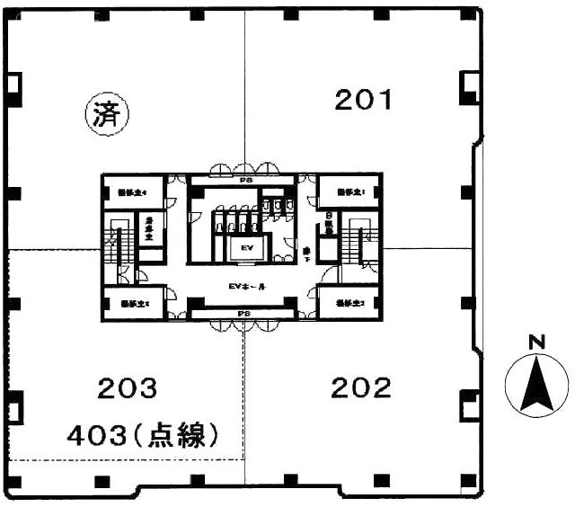 天幸ビル17205 間取り図