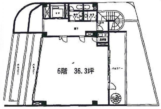 高井第2ビル6F 間取り図