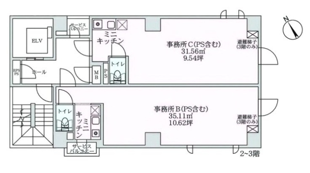 丸十ビル302 間取り図