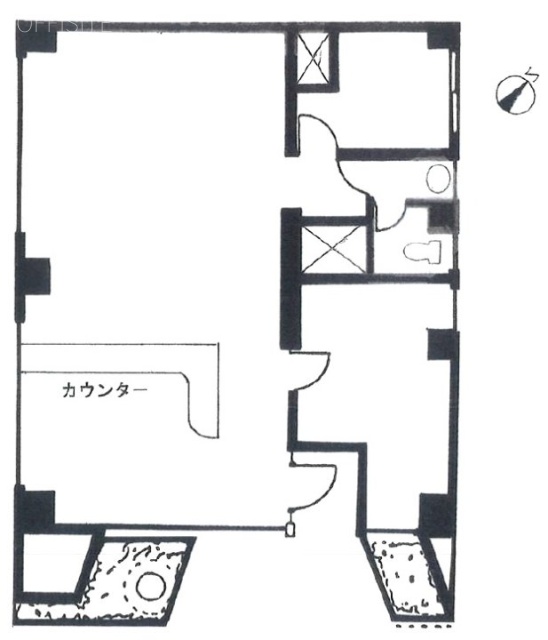 ヴィラ新磯野ビル1F 間取り図