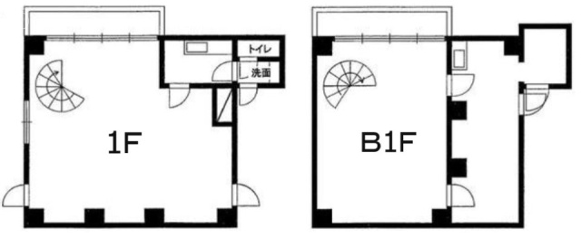 ガーデニア中野B1F～1F 間取り図