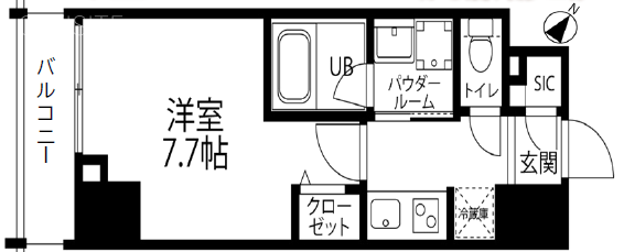 FRAMES AKASAKA503 間取り図