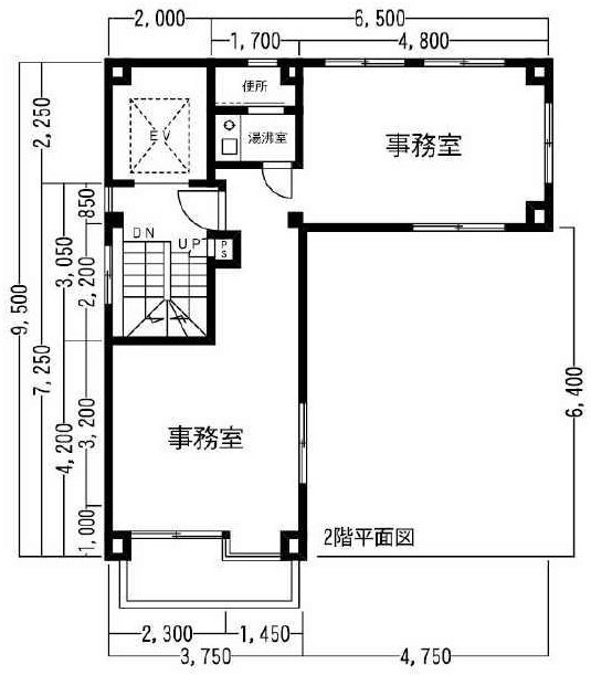 伊勢屋ビル2F 間取り図