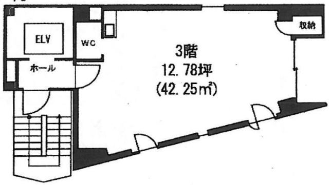 GY築地ビル3F 間取り図