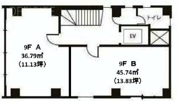 イーグル内幸町ビル9F 間取り図