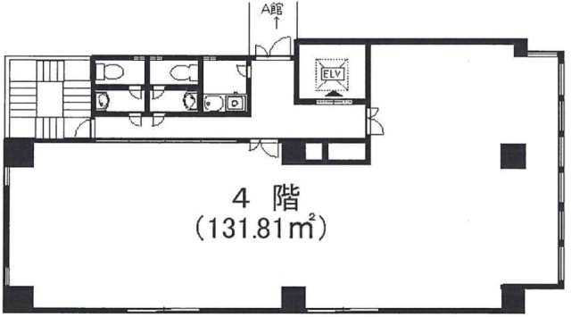 竹中ツインビルB棟4F 間取り図