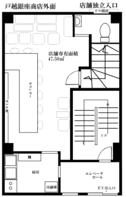 花善ビルB1F 間取り図