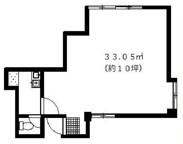 コーポナポリビル401 間取り図