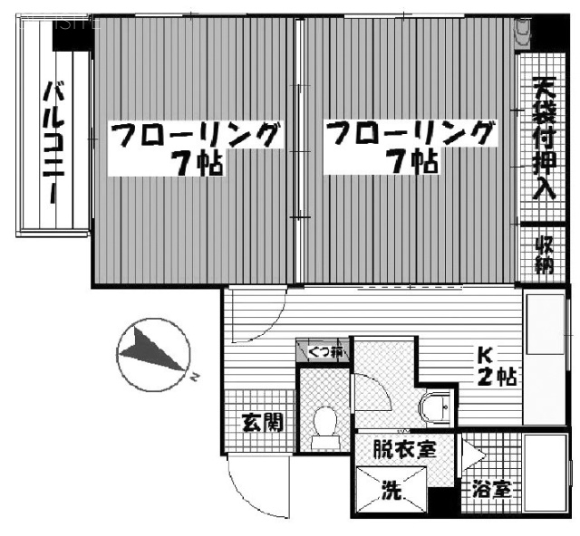 第3ハルタビル301 間取り図