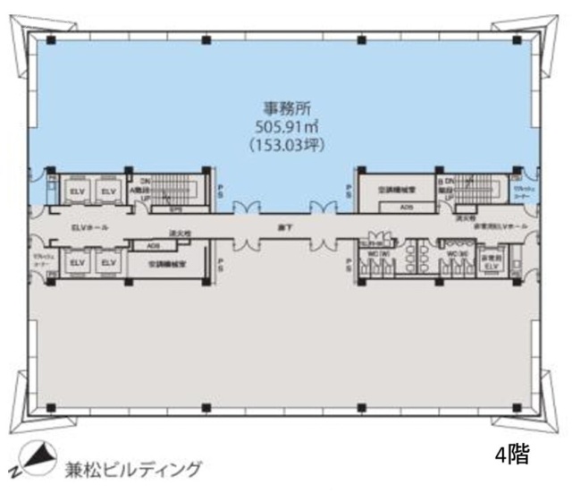 兼松ビルディング本館6F 間取り図