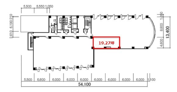 ザイマックス八王子ビル8F 間取り図