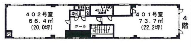 あひか第2ビル402 間取り図