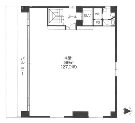 グラン水道橋4F 間取り図