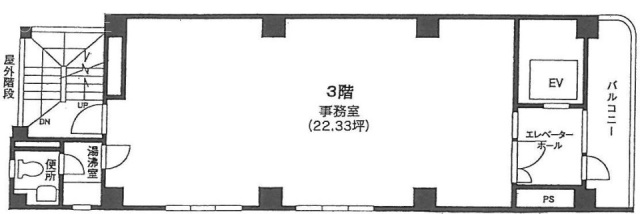 第5高野ビル3F 間取り図