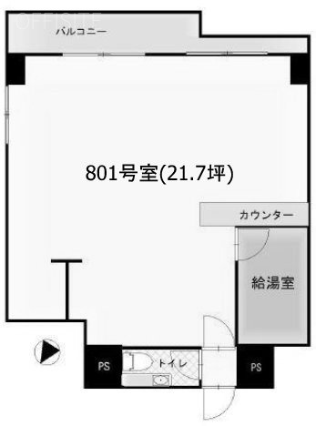 ノア渋谷801 間取り図