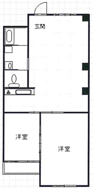 多摩平第1ビル402 間取り図