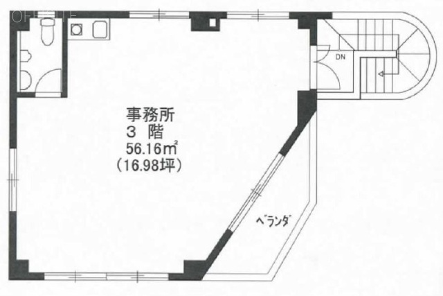 代官山GNビル3F 間取り図
