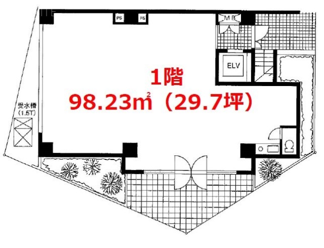 岩井ビル1F 間取り図