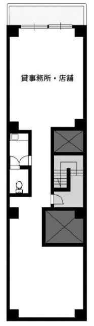 原田ビルB1F 間取り図