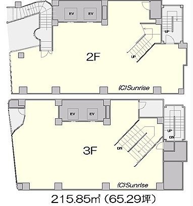 アンテナ212F～3F 間取り図