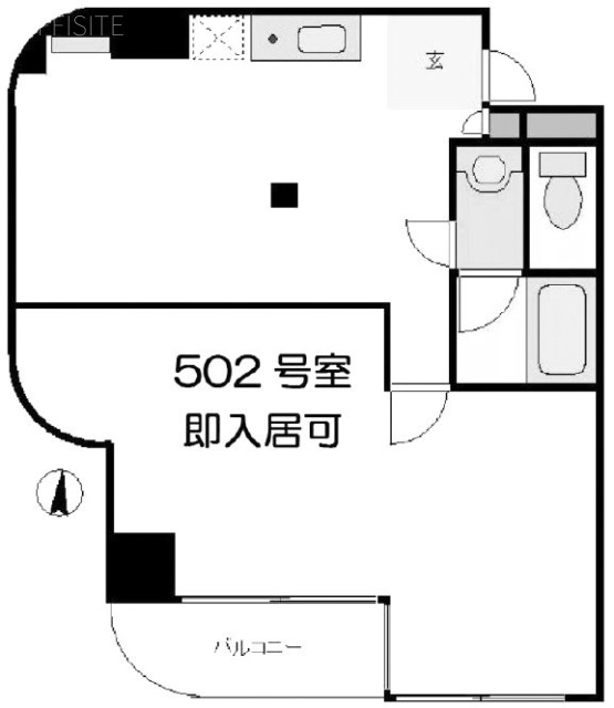 コンド恵比寿502 間取り図