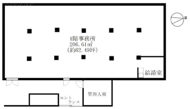 メゾン麻布1F 間取り図
