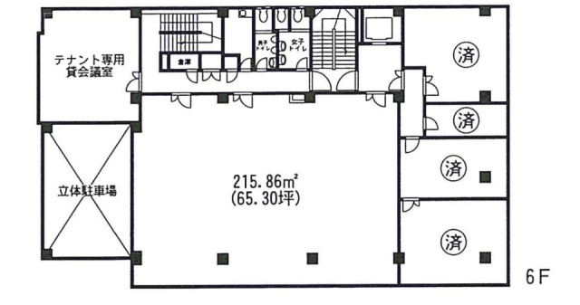 ニシザワビル6F 間取り図