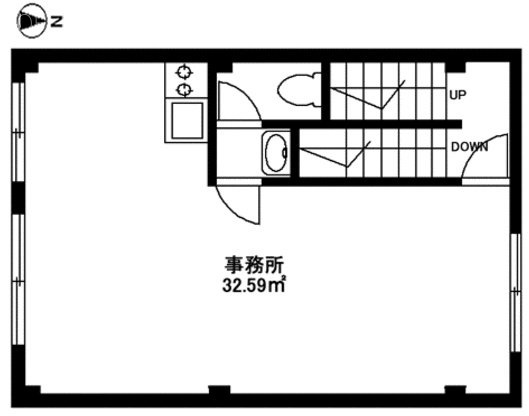 藤田ビルⅡ3F 間取り図