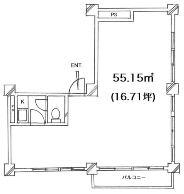 赤坂ハイツビル202 間取り図