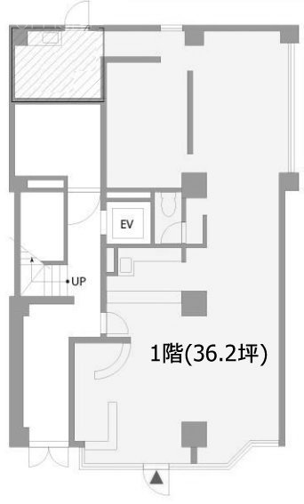 表参道4217ビル1F 間取り図