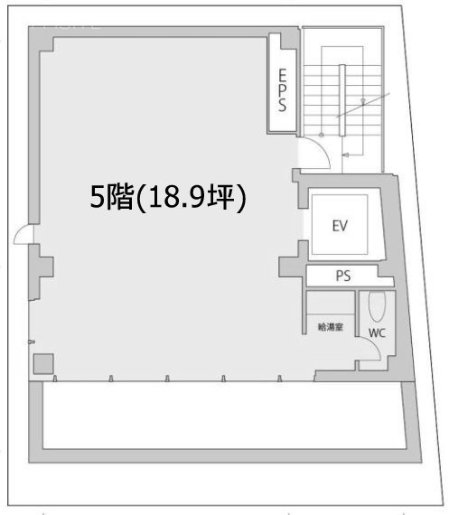 元赤坂MIビル5F 間取り図