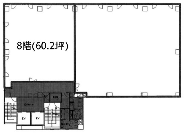 ユニゾ新川永代通りビル801 間取り図