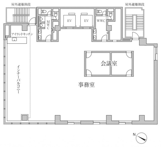 CIRCLES日本橋小舟町7F 間取り図