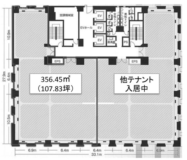 MFPR日本橋本町ビル9F 間取り図