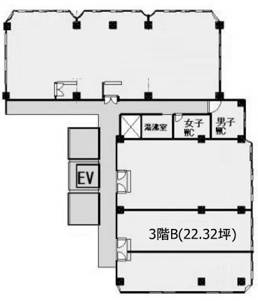 鯨岡第一ビルB 間取り図