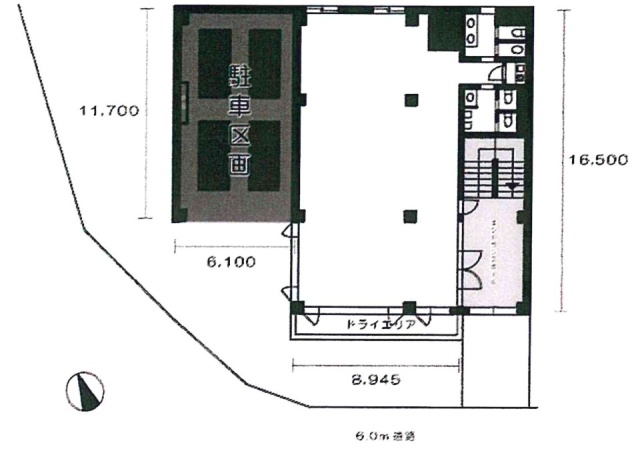 内田ビル1F 間取り図