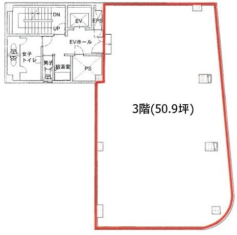プラチナ第2ビル3F 間取り図