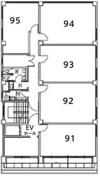 共同ビル小伝馬町93 間取り図