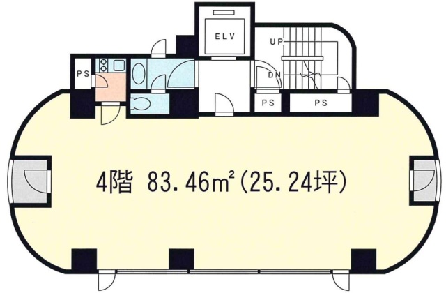 神宮外苑ビル4F 間取り図