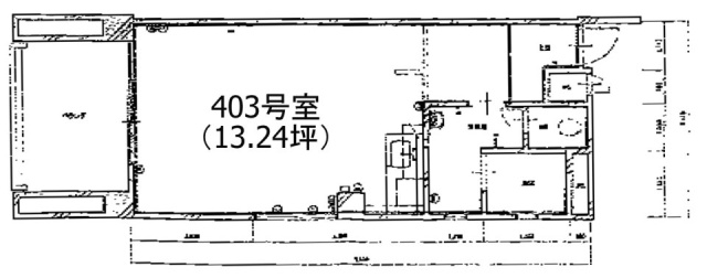 南平台ベルウット403 間取り図