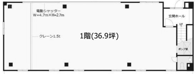 瑞江2丁目貸倉庫1F 間取り図