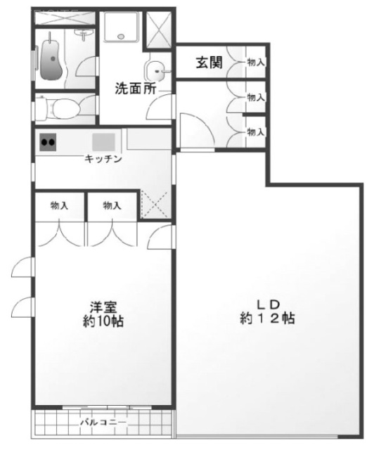 トゥーラント88ビル202 間取り図