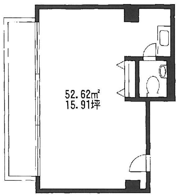 福吉町アネックスビル402 間取り図