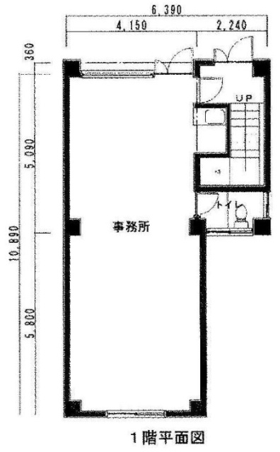 信行社ビル1F 間取り図