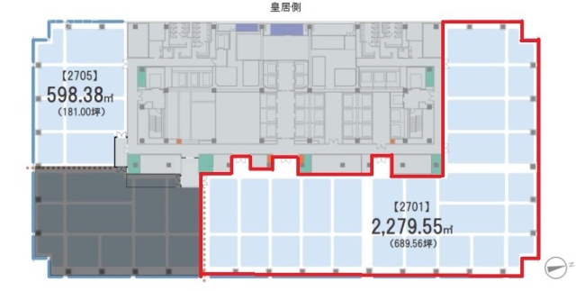 Otemachi Oneタワー2701 間取り図