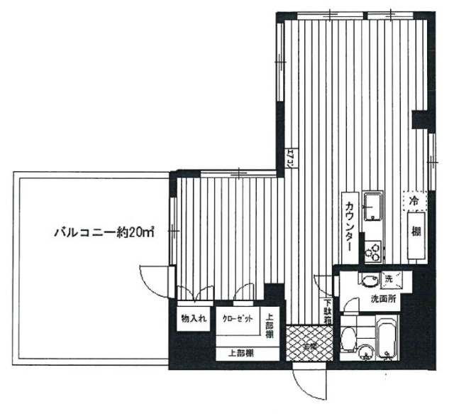 ハイマウント御殿山1002 間取り図