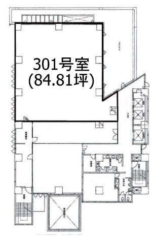 上野駅前ビル301 間取り図