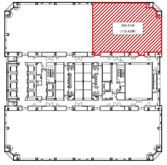 晴海アイランドトリトンスクエアオフィスタワーX棟17F 間取り図