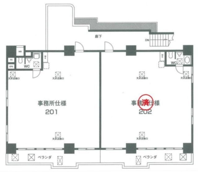 イレブンナイン201 間取り図