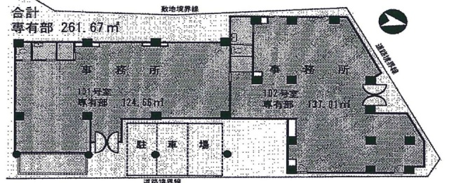フラッツ大橋ビル1F 間取り図